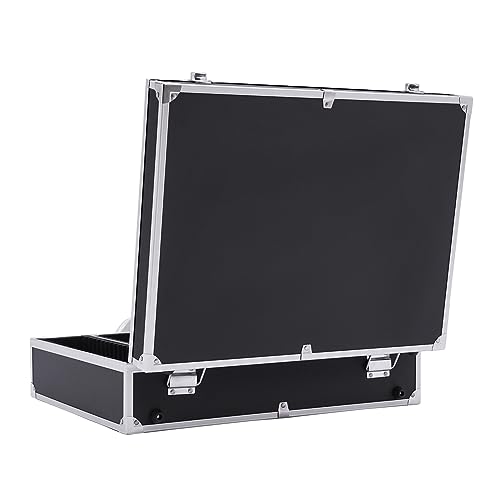 Coin Storage Box 100 Graded Coin Slab Display Case Holders Shipping Boxes Universal Aluminum Coins Collectors Collection Supplies Trading Card Organizer for PCGS, NGC- Black, 16.5*12.5*4.5 in (Black)