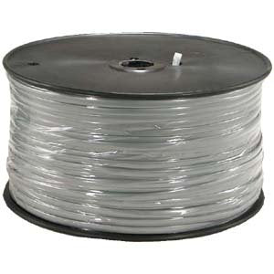 1000Ft 6 Conductor Silver Satin Modular Cable Reel 28AWG