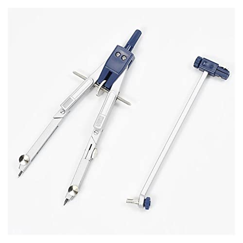 Geometry Set Multifunctional Compasses Drawing Tools - High Precision Professional Metal Compass Set 1PCS with Pencil-Lead Drawing Tool