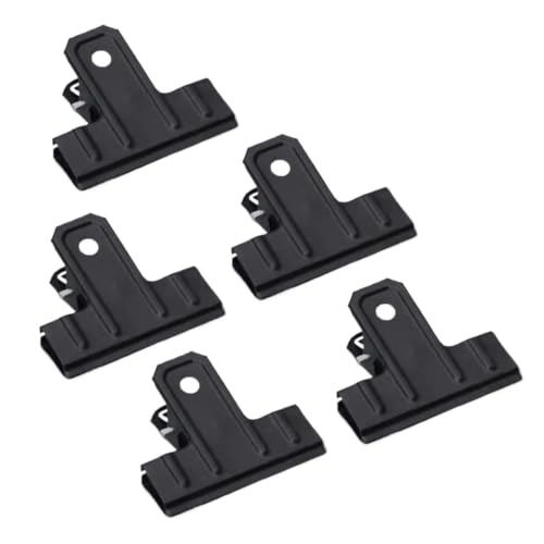 Black Metal Ticket Clips Multi Size Office Document File Stationery Clamps(90mm)