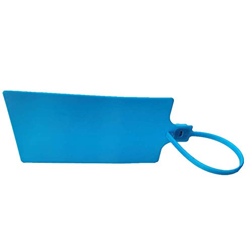 Plastic Seals Shipping Tags Logistics Use Big Sign Tie Large Label Tie, 255 mm Total Length, Package of 100 pcs (Blue)
