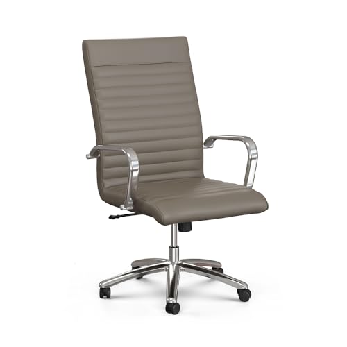 NBF Chair Faux Leather Ergonomic Seating with High-Back & Tilt, Black