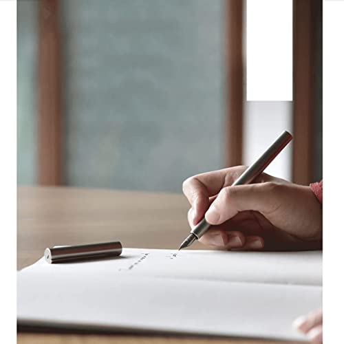 USZWBY Modern Fountain Pen with Ergonomic Handle Extra Fine Nib Large Capacity Smooth Writing Pen Calligraphy Pen for Men and Women