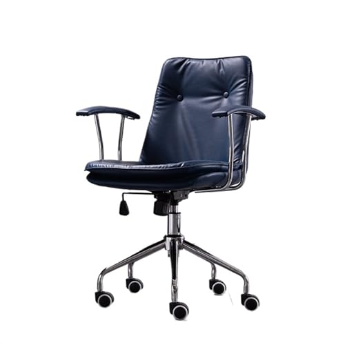Ergonomic Office Chair Office Desk Chair with Wheels and Arms Conference Office Chair ﻿(Blue)