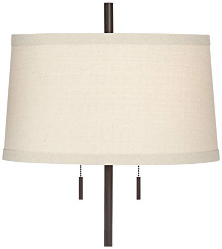 Possini Euro Design Nayla 62 1/2" Tall Bronze Steel Modern Floor Lamp