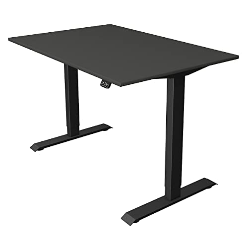 Kerkmann Move.1 Desk | Electric Height Adjustable | Anthracite Frame | H x W x D 740-1230 x 1200 x 800 mm | Anthracite | Seat and Standing Table Office Table Work Table