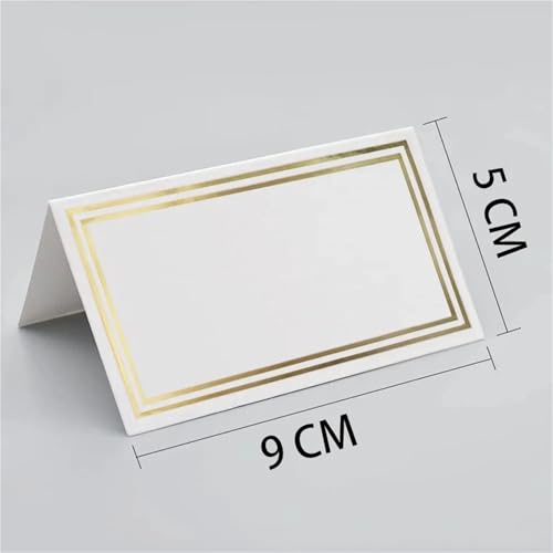 Name Tent Table Cards 200pcs Gold Silver Wedding Seating Number Card Name Place Cards Banquet Table Decor Christmas Birthday Party Greeting Card(Silver)