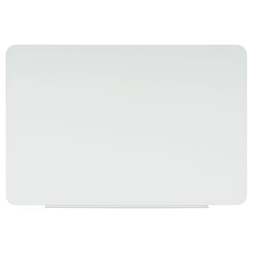Magnetic Glass Dry Erase Board, 60" x 48", Opaque White Surface