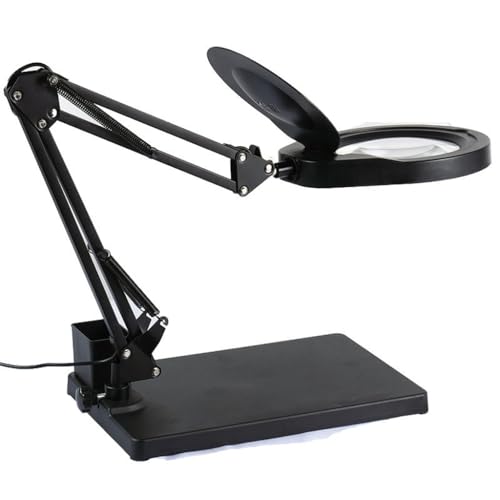 QWERAXZG Desktop Magnifier Reading Stand Maintenance Folding Dimming