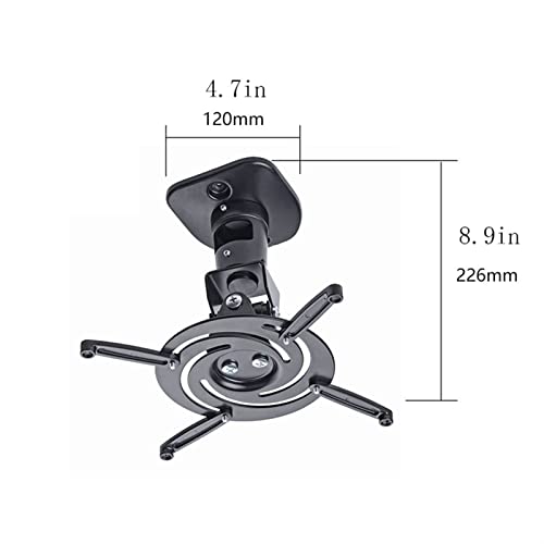 Projector Mount Projector Shelf Home Heavy-duty Wall-mounted Projector Rack Office Living Room Conference Room can be Adjusted Freely Universal Ceiling Projector Stand Projectors Bracket (A )