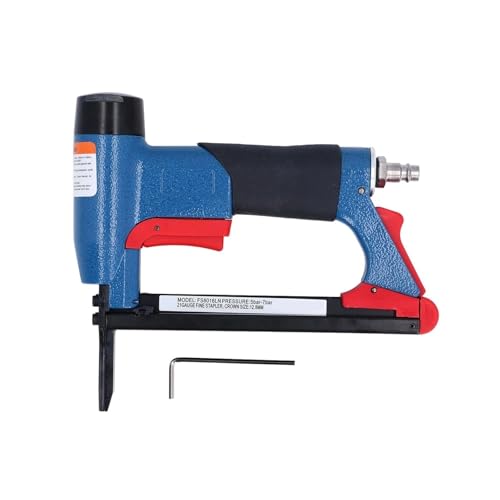 Professional Pneumatic Upholstery Stapler Pneumatic Stapler Soft Grip Staple Gun Safety Switch Anti Slip Handle 140 Loading Capacity Use for Woodworking