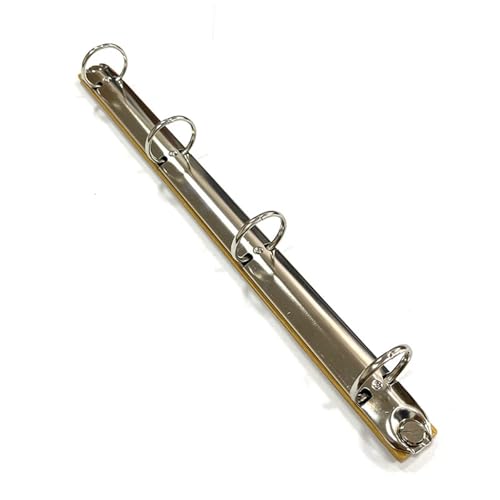 Ring Clips 8pcs A4 Metal Ring Binder Clips with Bamboo Back Panel Detachable Buckle Loose-Leaf Binding Strip for Data Book Album Diary Notebook(A4 25mm)