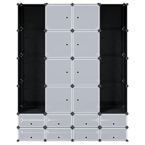 Favemtsl 18 Compartment Modular Storage Cabinet 14.6x57.5x71.1 Inch