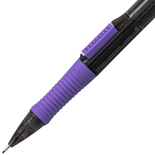 Pentel Quick Click Pop Mechanical Pencil, (0.7mm) Med. Line, Assorted Barrels, Spinner Display - 42 Pieces (PD217A-42)