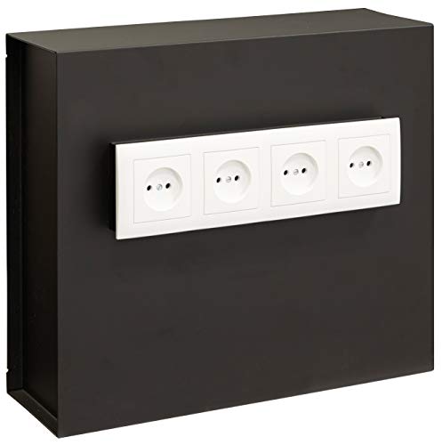 Arregui Black Camouflaged Safe with Wall Socket Concealment