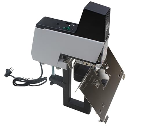 McbeAn Electric Saddle Stapler, Stapler Binder Machine with Pedal, 1-9 Levels of Intensity Adjust, Fast and Efficient Binding, Binding Thickness 2-30 Sheets of Paper, for Graphic Stores, Schools