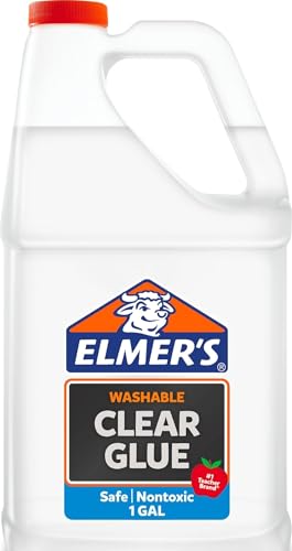 Elmer's Clear Liquid School Glue, 1 Gallon, Washable, #1 Teacher Brand - Arts & Crafts, Teacher Supplies, Great for Making Slime