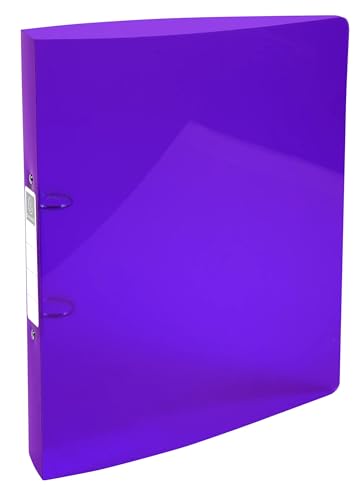Exacompta - Ref 54780E - Box of 15 Iderama Binders - 2 Round Rings Diameter 30 mm - Spine 40 mm - External Dimensions: 32 x 27 cm - A4 Maxi File Format - Assorted