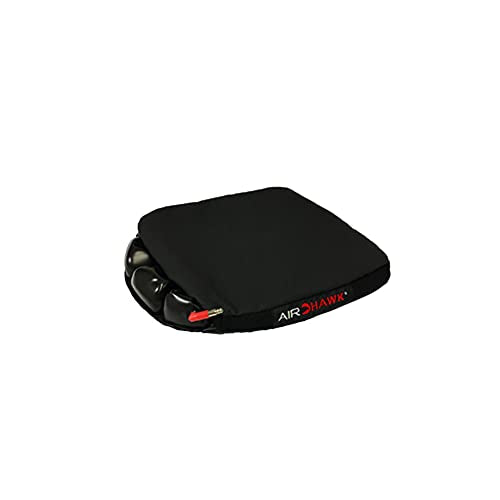 AIRHAWK Ergonomic Medically Tested Office/Car Chair Cushion for Long Sitting - Tailbone & Lower Back Pain Relief - Includes Mesh Cover, Insert, Hand Pump