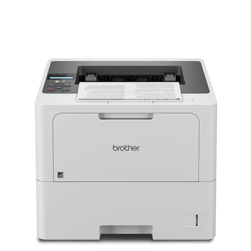 Brother HLL6210DW Business Monochrome Laser Printer with Large Paper Capacity, Wireless and Gigabit Ethernet Networking, Advanced Security Features and Mobile Printing (Renewed Premium)