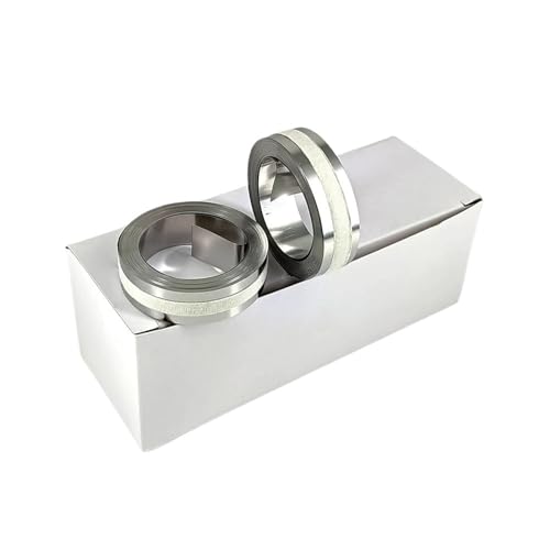 NTKYUTRT 10Rolls 32500 35800 31000 12mm Metal Tape Non-Adhesive/Adhesive Stainless Steel/Aluminum 3D Embossing Tape for DYMO Rhino M1011(31000)