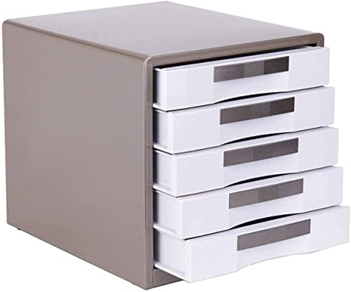 ELUKHT Flat File Cabinet, Five Layer Locked Metal Desktop File Cabinet, Data Storage Cabinet, Manager File Shelf Bookshelf