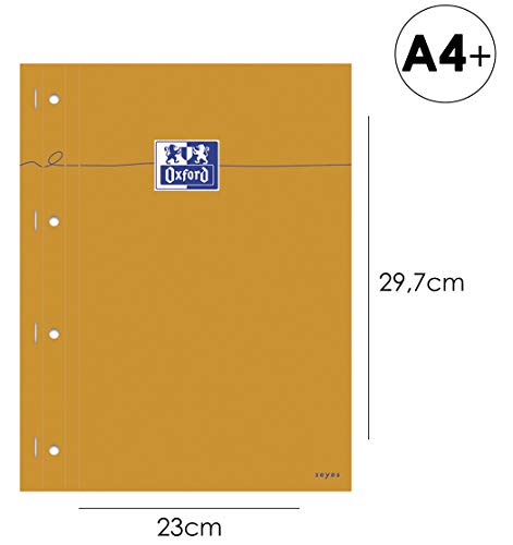 Oxford Shopping Notepad Stapled Non-Punched Full-Page Lined 230 x 297 White Seyès Paper Pack of 5
