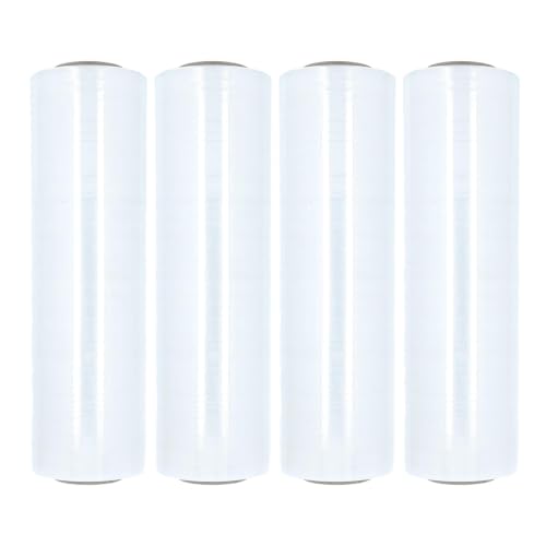 PSBM Cast Hand Stretch Wrap Plastic Shrink Film 12" x 1500' 80 GA 4 Rolls