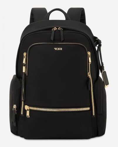 TUMI Voyageur Celina Backpack, Holds Up to 16" Laptop, Black/Gold