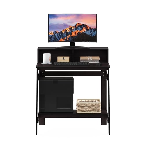 Furinno Simplistic 31-Inch Compact Computer Desk, Dark Mocha