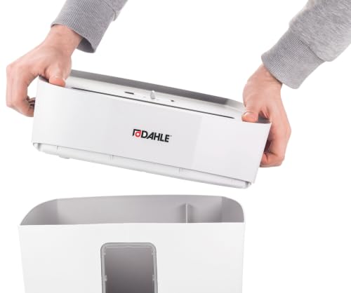 Dahle PaperSAFE PS 140 Paper Shredder, Oil Free, Jam Protection, Security Level P-4, 10 Sheet Max, Shreds Staples, Paper Clips & Credit Cards