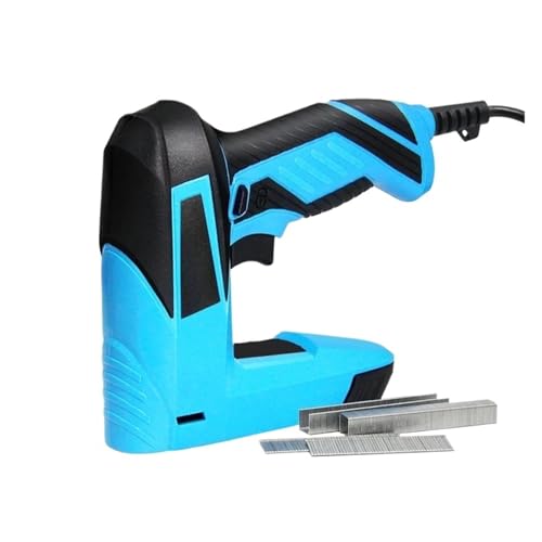 Oil-Free Pneumatic Staple Gun 230V 2 in 1 Electric Staple Gun Construction Stapler Nail Tacker for Home Upholstery Renovation Power Tools