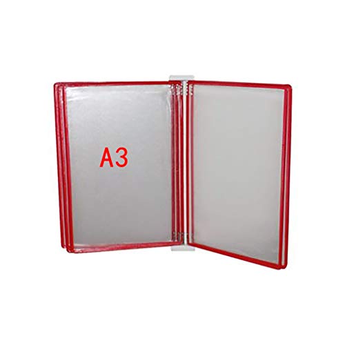 KGDJBGSE Wall Mounted File Folder Holder Hanging Organizer Document Display with 5 Panels and 10 Pockets 45 * 32 4.5CM(E)