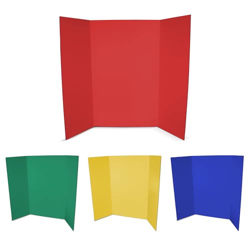 Casafoyer 36" x 48" 1 Ply Project Board, 4 Pack, Assorted (Red, Yellow, Green, Blue) | (2 Units)