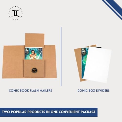 COMIC FLASH MAILERS™ & BOX DIVIDER PAD BUNDLE, (100 Mailers+200 Dividers)