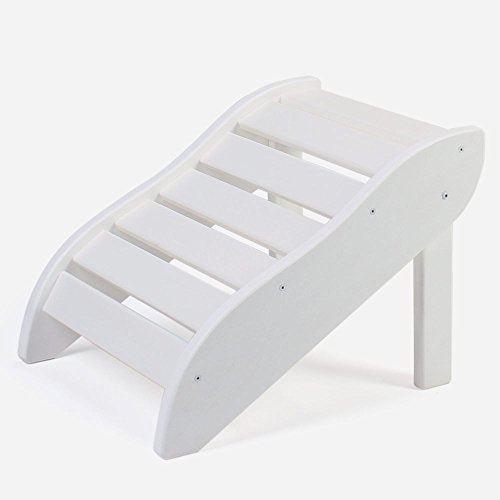 Original Pawley's Island White Essentials Adirondack Footrest, Handcrafted in The Carolinas, Eco-Friendly DURAWOOD, Stainless Steel Hardware & Fit N Finish Design