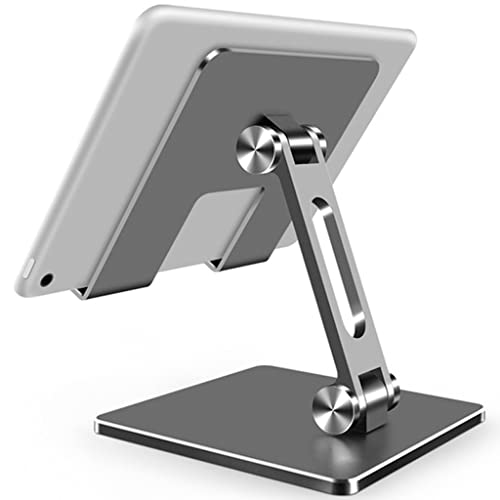Metal Desk Mobile Phone Holder Stand Adjustable Desktop Tablet Holder Universal Table Cell Phone Stand (Color : White-Fruit peach5) (White Fruit Peach5)