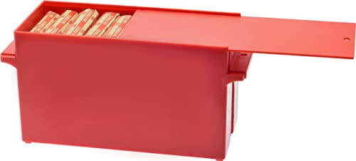 Nadex Rolled Coins Storage Boxes with Lockable Covers | High Capacity Wrapped Coins Color Coded Coin Organizing Trays for Quarters, Dimes, Nickels, and Pennies