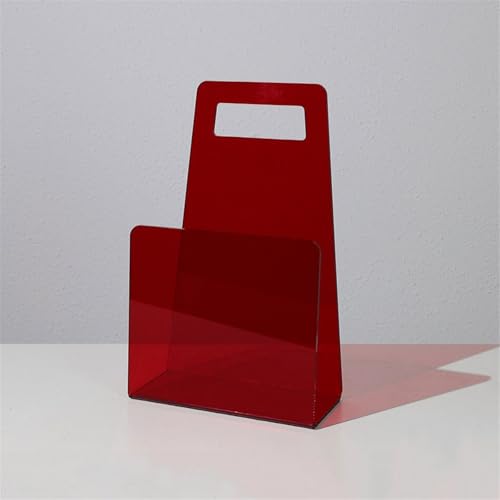 Office Bookshelf U-Shaped Acrylic Handheld Bookshelf Geometric Minimalist Portable Storage Rack