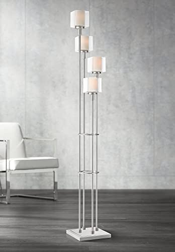 Possini Euro Design Thetis 72" Tall Brushed Nickel 4-Light Tree Floor Lamp