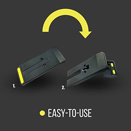 5 Pack Ultimate Door Stopper | Pocketstop | Non Slip Rubber Feet Door Stop | Foldable Door Wedge | Lightweight & Portable Door Holder | Portable Door Lock | Door Stopper Wall Protector