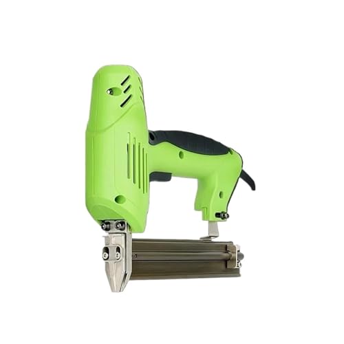 Oil-Free Pneumatic Staple Gun 220V Furniture Stapler Framing Tacker Hand Tool Electric Nail Gun Nailing Stapler Shooter Stapler Gun Woodworking Tools