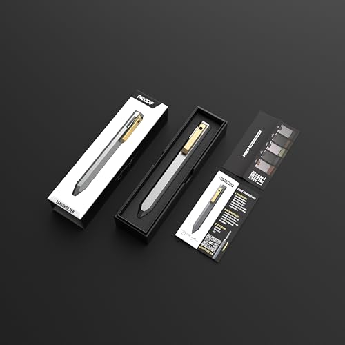 PROOF Bolt-Action Ballpoint Pen, Machined Aircraft Grade Aluminum