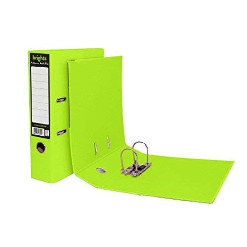 Indigo A4 Office Lever Arch File 70mm - Green Pack of 10