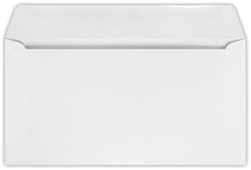 LUXPaper Booklet Envelopes | Machine Insertable | 6" x 11 3/8" | White | 24lb. Text | 250 Qty