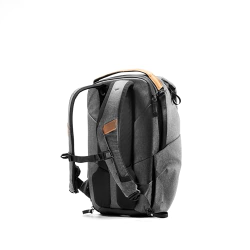 Peak Design Everyday Backpack 20L, Charcoal, MagLatch Top, Dual Side Access, FlexFold Dividers, Fits 15" Laptop, For Camera Carry, Daily Commutes or Travel, Versatile Backpack for Men and Women
