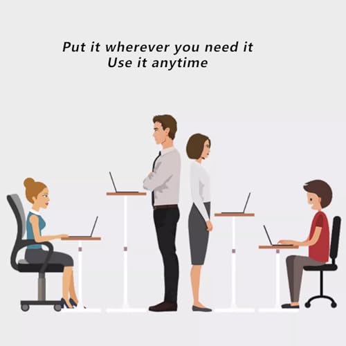 Xghwnpd Multimedia Stand Universal Laptop Raised Stand for Sitting Mode,Aluminum Floor Stand,Movable Laptop Computer Stand
