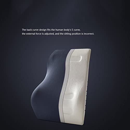 OISNGWNG Car Neck Pillow Lumbar Waist Support Headrest Pillows Back Cushion Seat Supports Memory Foam Covers Auto Accessories