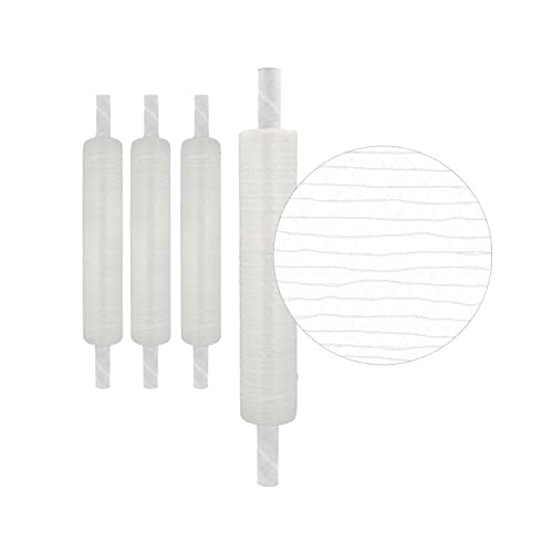 PSBM Pallet Netting Vented Stretch Wrap with Extended Core Handles, 4 Pack, 20 Inch x 1000 Feet, for Securing Pallets that Need Ventilation
