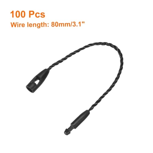 1000pcs Cotton Hang Tag String Snap Lock Pins Price Fastener Loop Tags Ties for Bags